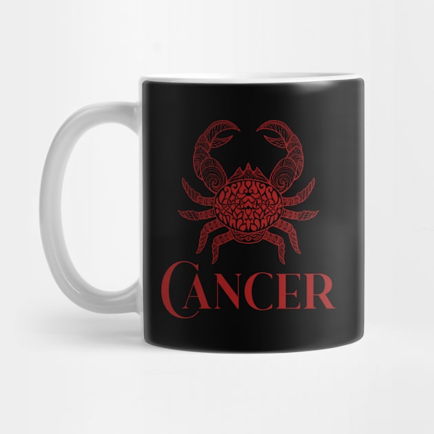 Cancer Zodiac by Claudia Williams Apparel